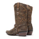Durango Women's Crush Heartbreaker 11" J Toe Western Boot - Brown - RD4155 - Overlook Boots