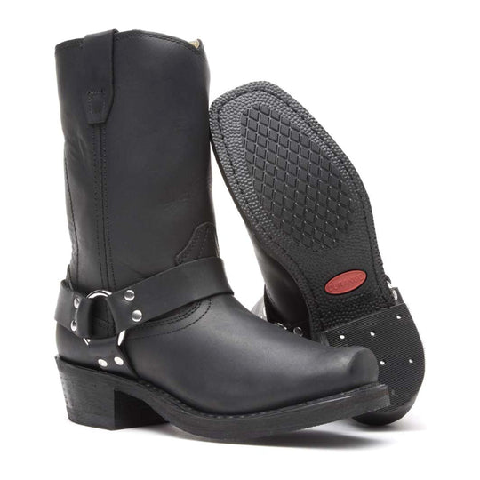 Durango Women's Harness 10" Snoot Toe Western Boot - Oiled Black - RD510 - Overlook Boots