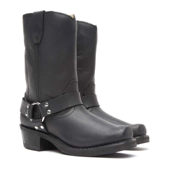 Durango Women's Harness 10" Snoot Toe Western Boot - Oiled Black - RD510 - Overlook Boots
