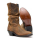 Durango Women's Slouch 11" R Toe Western Boot - Distressed Tan - RD542 - Overlook Boots