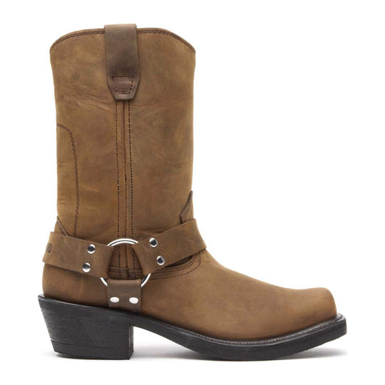 Durango Women's Harness 10" Snoot Toe Western Boot - Distressed Brown - RD594 - Overlook Boots