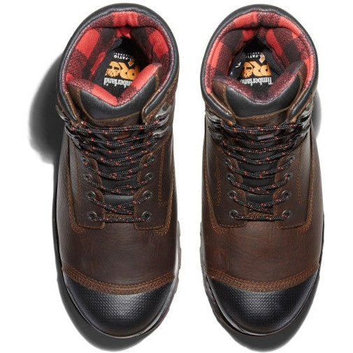 Timberland PRO Men's Boondock 8" Composite Toe Waterproof 1000G Insulated Work Boot - Brown - TB1A128P214 - Overlook Boots