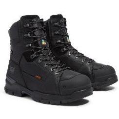 Timberland PRO Men's Endurance EV CSA 8" Composite Toe Waterproof Met Guard Work Boot - Black - TB0A63V6W02 - Overlook Boots