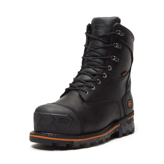 Timberland Pro Men's Boondock 8" Comp Toe WP 200G Ins. Work Boot - Black - TB0A5MA1W021 - Overlook Boots