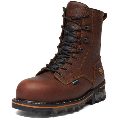 Timberland Pro Men's Boondock 8" Composite Toe Waterproof Work Boot - Brown - TB11112A210 - Overlook Boots