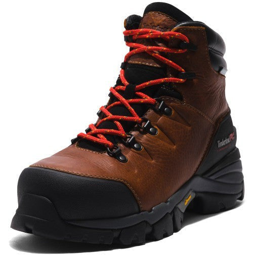 Timberland PRO Men's Heritage Hyperion 6" Composite Toe Waterproof Work Boot - Brown - TB1A5N4J214 - Overlook Boots