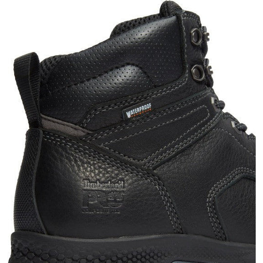 Timberland PRO Men's Titan EV 6" Composite Toe Waterproof Work Boot - Black - TB1A42GN001 - Overlook Boots