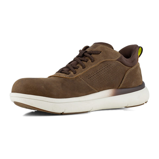 Florsheim Men's Fleet Work Composite Toe Static Dissipative Elastic Work Sneaker - Brown - FS2782 - Overlook Boots