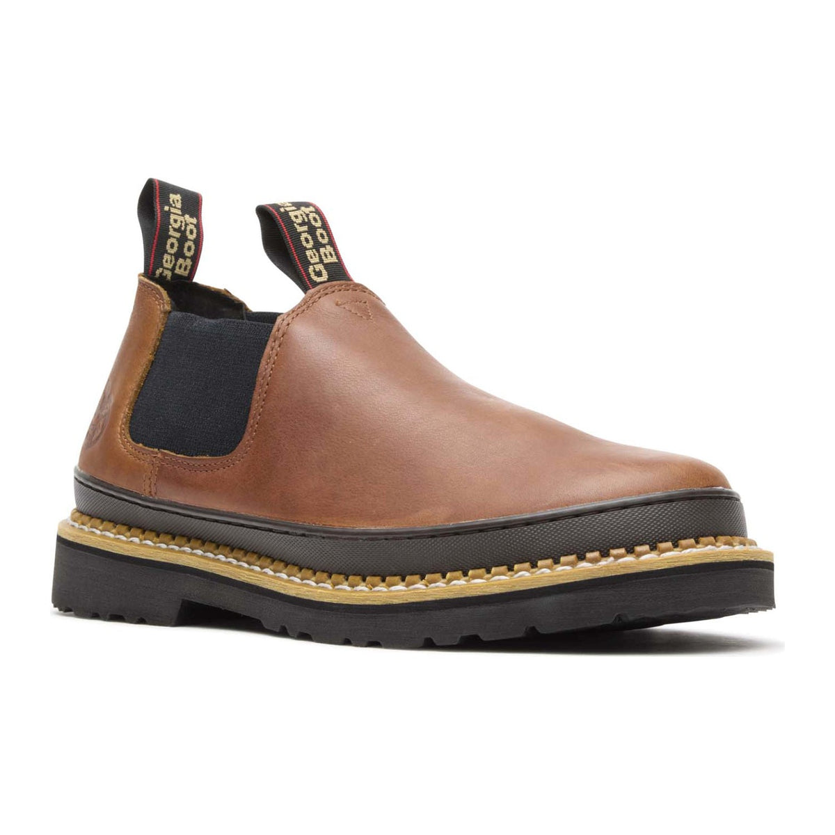 Georgia Men's Giant Revamp 3" Soft Toe Romeo Work Shoe - Brown - GB00320 8 / Medium / Brown - Overlook Boots