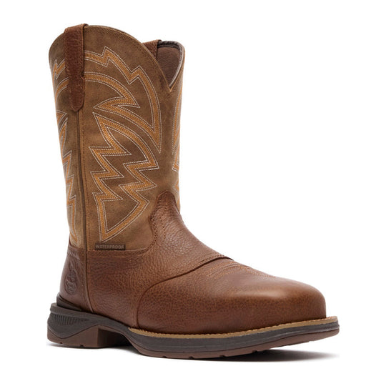 Georgia Men's Aero LT 11" Carbon Toe Waterproof Square Toe Western Work Boot - Brown/Tan - GB00753 7 / Medium / Brown/Tan - Overlook Boots