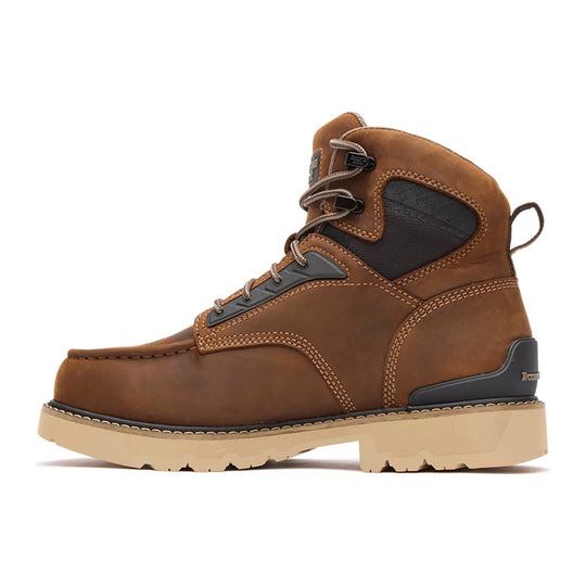 Georgia Men's Carbon Flex 6" Soft Toe Waterproof Moc Toe Work Boot - Brown - GB00754 - Overlook Boots