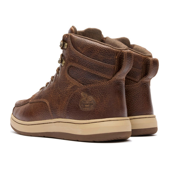 Georgia Men's Eagle SuperLyte 5" Soft Toe Moc Toe Chukka Boot - Brown - GB00760 - Overlook Boots
