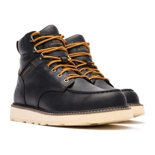 Georgia Men's Core 37 6" Soft Toe Waterproof Moc Toe Wedge Work Boot - Black - GB00765 - Overlook Boots