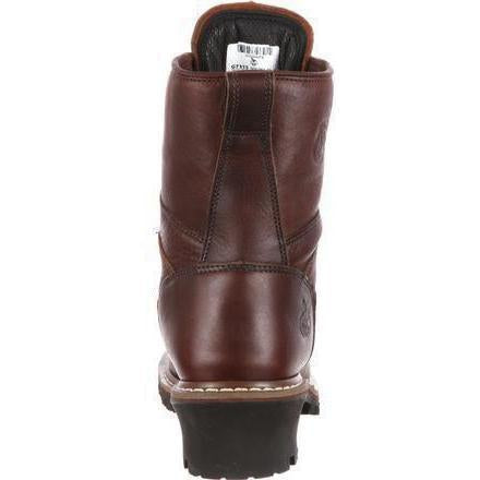 Georgia Men's 8" Steel Toe Waterproof Logger Work Boot - Brown - G7313  - Overlook Boots