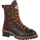 Georgia Men's 8" Steel Toe Waterproof Logger Work Boot - Brown - G7313 7 / Medium / Chocolate - Overlook Boots