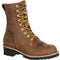Georgia Men's 8" Waterproof Steel Toe Insulated Logger Work Boot - Brown - GB00065 8 / Medium / Brown - Overlook Boots