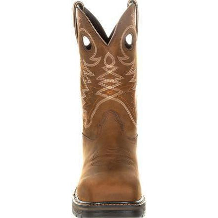 Georgia Men's Carbo-Tec 11" Lightweight Alloy Toe Waterproof Pull-On Western Work Boot GB00224 - Overlook Boots