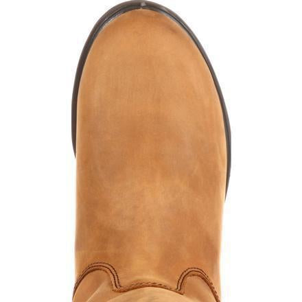 Georgia Men's Farm and Ranch Wellington Wedge Work Boot - Brown - G4432  - Overlook Boots