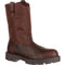 Georgia Men's Homeland Steel Toe Waterproof Wellington Work Boot - Brown - G111 8 / Medium / Brown - Overlook Boots