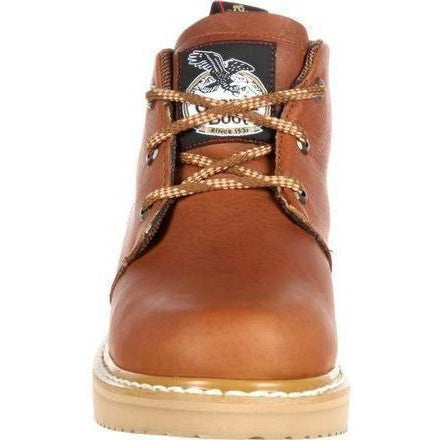Georgia Men's Wedge Chukka Wedge Work Boot - Tobacco - GB1222  - Overlook Boots