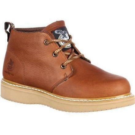 Georgia Men's Wedge Chukka Wedge Work Boot - Tobacco - GB1222 7 / Medium / Tobacco - Overlook Boots