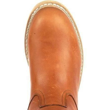 Georgia Men's Wedge Steel Toe Wellington Wedge Work Boot - Brown - G5353  - Overlook Boots