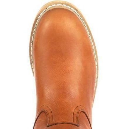 Georgia Men's Wedge Wellington Work Boot - Brown - G5153  - Overlook Boots
