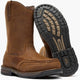 Georgia Men's Athens 360 11" Moc Toe Waterproof Pull On Work Boot- Brown- GB00738 - Overlook Boots