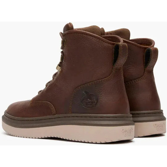 Georgia Men's Superlyte Slip Resistant Wedge Work Boot- Brown- GB00741 - Overlook Boots