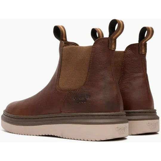 Georgia Men's Superlyte Wedge Chelsea Work Boot- Brown- GB00742 - Overlook Boots