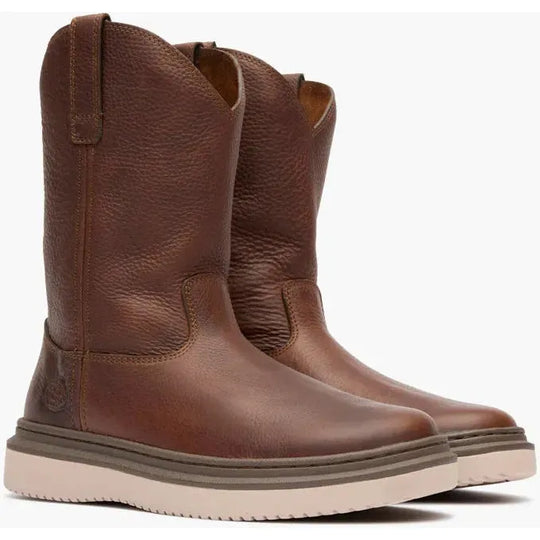 Georgia Men's Superlyte 11" Pull On Wedge Work Boot- Brown- GB00743 - Overlook Boots
