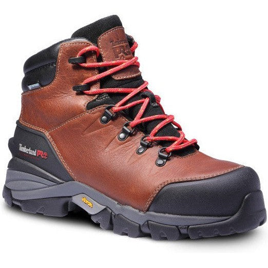 Timberland PRO Men's Heritage Hyperion 6" Composite Toe Waterproof Work Boot - Brown - TB1A5N4J214 - Overlook Boots