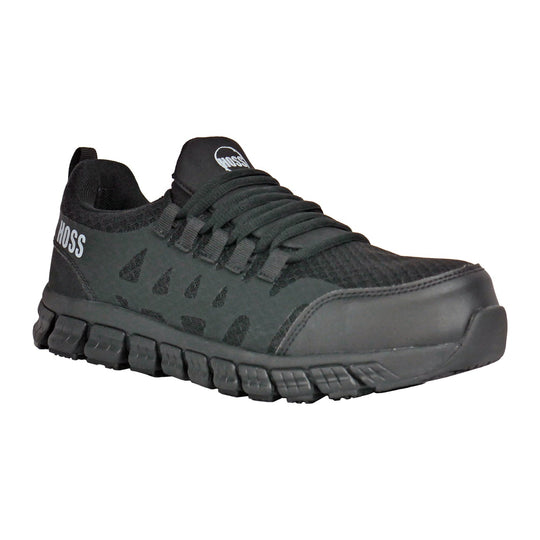 Hoss Men's Sparks SD Composite Toe Athletic Work Shoe - Black - 10167 7 / Medium / Black - Overlook Boots
