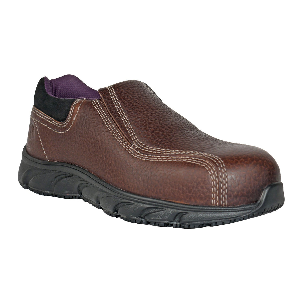 Hoss Women's Transfer SD Composite Toe Slip-On Work Shoe - Brown - 30205 7 / Medium / Brown - Overlook Boots