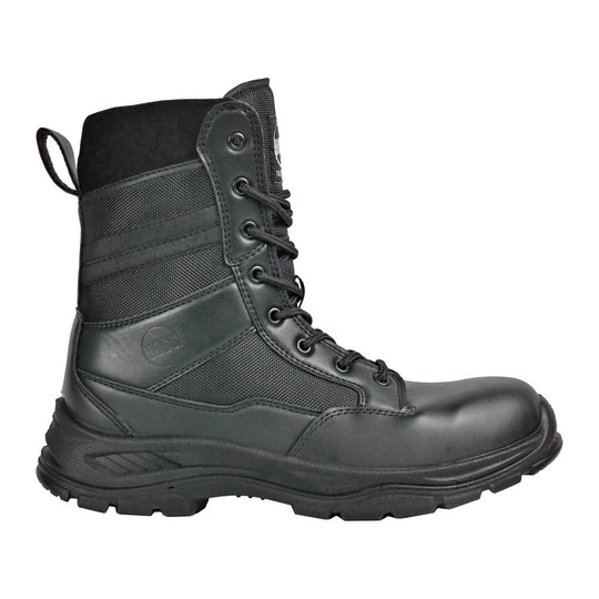 Hoss Men's Watchman 8" Soft Toe Side Zip Work Boot - Black - 80180 - Overlook Boots