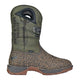 Hoss Men's Fallen Hero Composite Toe Waterproof Pull On Western Work Boot - Brown/Forest Green - 91072 - Overlook Boots