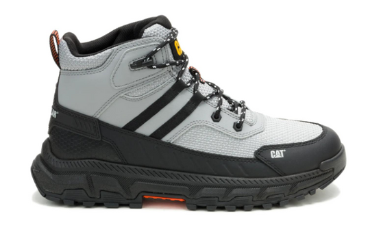 Cat Men's Booster Vent Soft Toe Slip Resistant Athletic Work Boot - Grey - P51115 - Overlook Boots