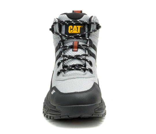Cat Men's Booster Vent Soft Toe Slip Resistant Athletic Work Boot - Grey - P51115 - Overlook Boots