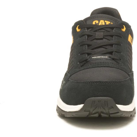 Cat Men's Venward Composite Toe Slip Resistant Work Shoe - Black/Cat Yellow - P91480 - Overlook Boots
