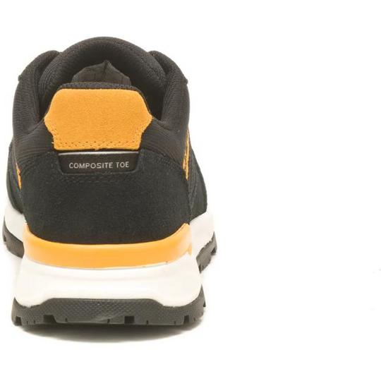 Cat Men's Venward Composite Toe Slip Resistant Work Shoe - Black/Cat Yellow - P91480 - Overlook Boots