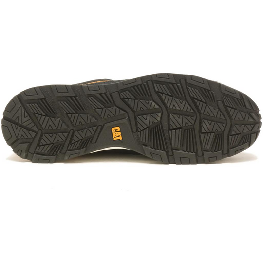 Cat Men's Venward Composite Toe Slip Resistant Work Shoe - Black/Cat Yellow - P91480 - Overlook Boots