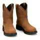 Justin Women's Darby 8" Nano Composite Toe Waterproof Western Work Boot - Brown - GY9949 - Overlook Boots