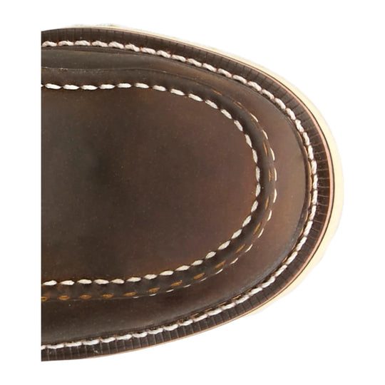 Justin Men's Akron 6" Soft Toe Moc Toe Work Boot - Hickory - HL260 - Overlook Boots