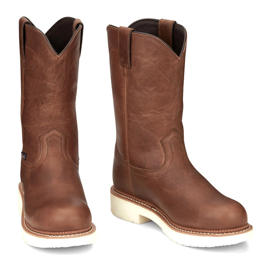 Justin Men's Round-Up Limited Edition 11" Steel Toe Western Work Boot - Brentwood - MJ1700 - Overlook Boots