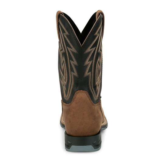 Justin Men's Lytle 11" Soft Toe Waterproof Western Work Boot - Brown - MV4590 - Overlook Boots