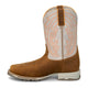 Justin Men's Lytle 11" Steel Toe Waterproof Western Work Boot - Brown/White - MV4595 - Overlook Boots
