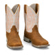Justin Men's Lytle 11" Steel Toe Waterproof Western Work Boot - Brown/White - MV4595 - Overlook Boots