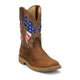 Justin Men's Bolt 11" Soft Toe Waterproof Western Work Boot - Pecan - SE4136 7 / Medium / Pecan - Overlook Boots