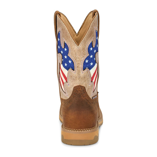Justin Men's Bolt 11" Composite Toe Waterproof Western Work Boot - Pecan - SE4137 - Overlook Boots