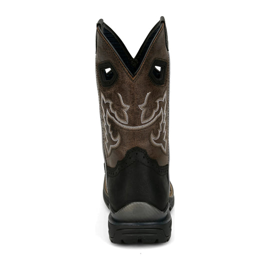 Justin Men's Chase 11" Nano Composite Toe Waterproof Western Work Boot - Black - WR4141 - Overlook Boots
